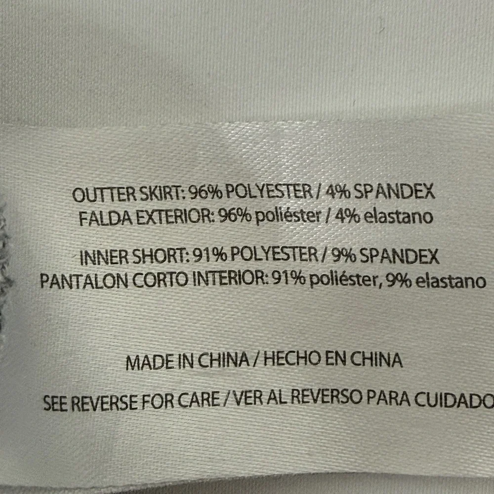 Z by Zobha Women Size M Skort Skirt Gray Pocket Activewear‎ Casual Pickleball
